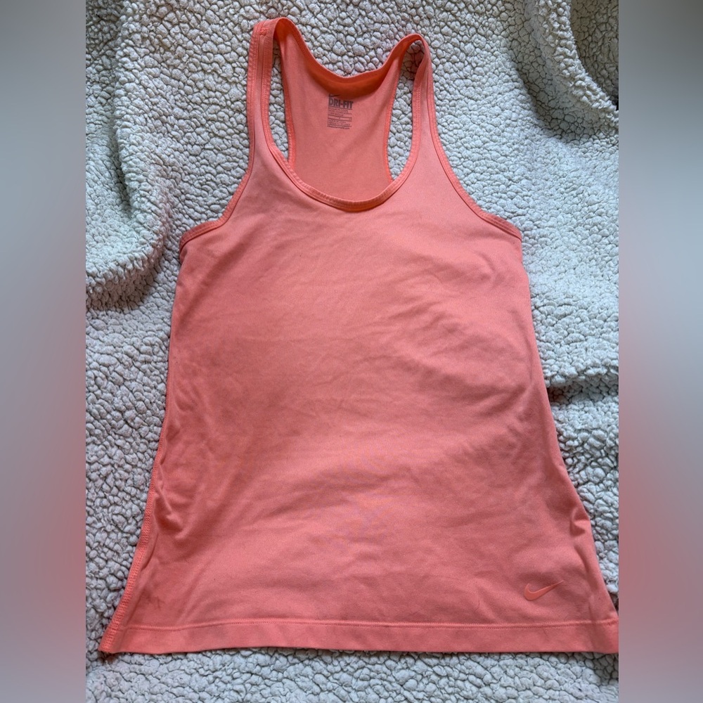 Nike Women's Light Orange Tank Top